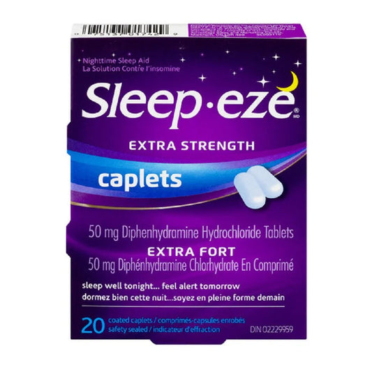 Caplets Sleep-eze extra-fort, paquet de 20