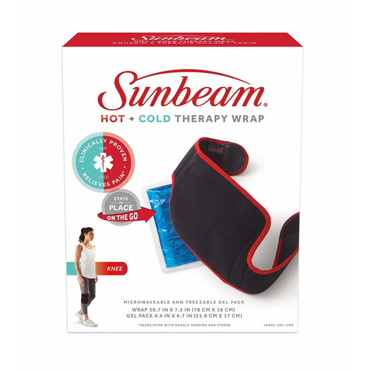 Enveloppement thérapeutique chaud et froid Sunbeam pour le genou