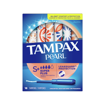 Tampons absorbants Tampax Super+, paquet de 18