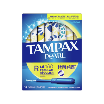 Tampons à absorption régulière Tampax, paquet de 18