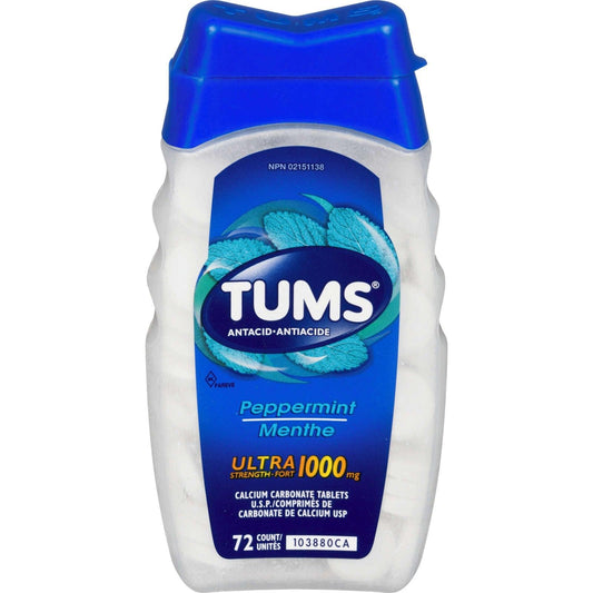 Tums Menthe Poivrée Ultra Forte 1000 mg 72 comprimés