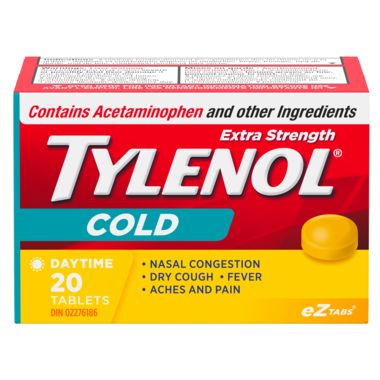 Tylenol Extra Fort Rhume Jour 20 comprimés