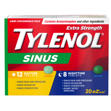 Tylenol Extra Fort Sinus Jour &amp; Nuit 20 comprimés