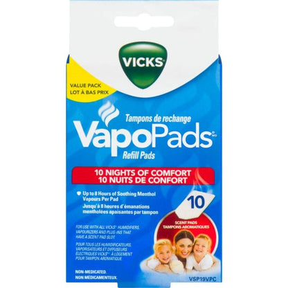 عبوات إعادة تعبئة Vicks VapoPads، عبوة من 10 قطع