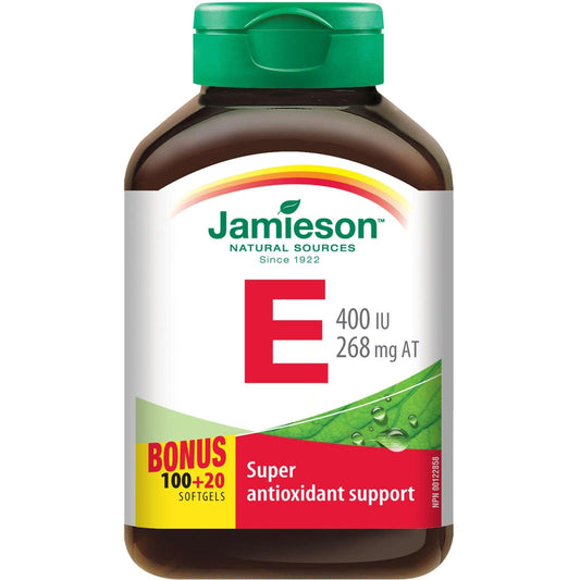 Jamieson Vitamine E 400 UI 120 gélules