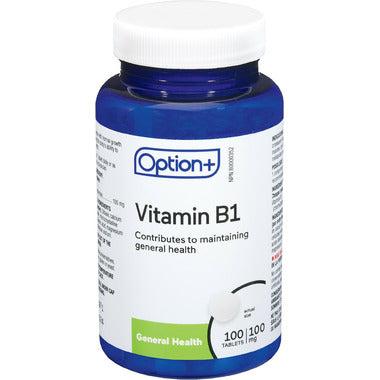 Option+ Vitamine B1 100 mg 100 comprimés