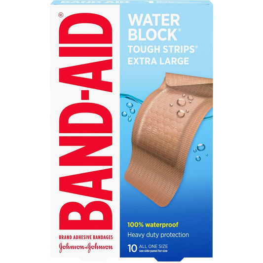 Band-Aid Water Block Bandes Tough 10 pansements