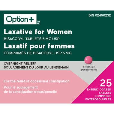 Laxatif pour femmes Comprimés de bisacodyl 5 mg, 25 comprimés