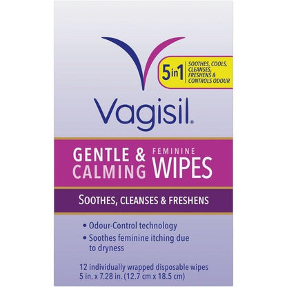 Lingettes douces et apaisantes Vagisil